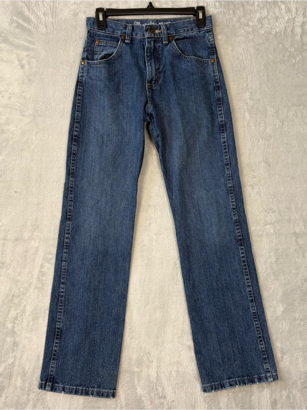 Wrangler Retro Women's Jeans Sz 16 Slim Relaxed Straight Fit Blue Denim 26x29.5